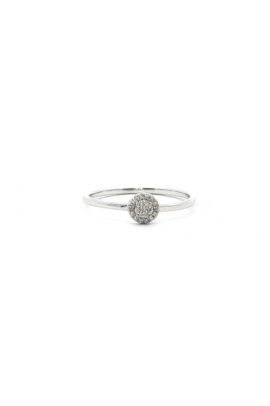 Anillo Cluster Pave Diamantes