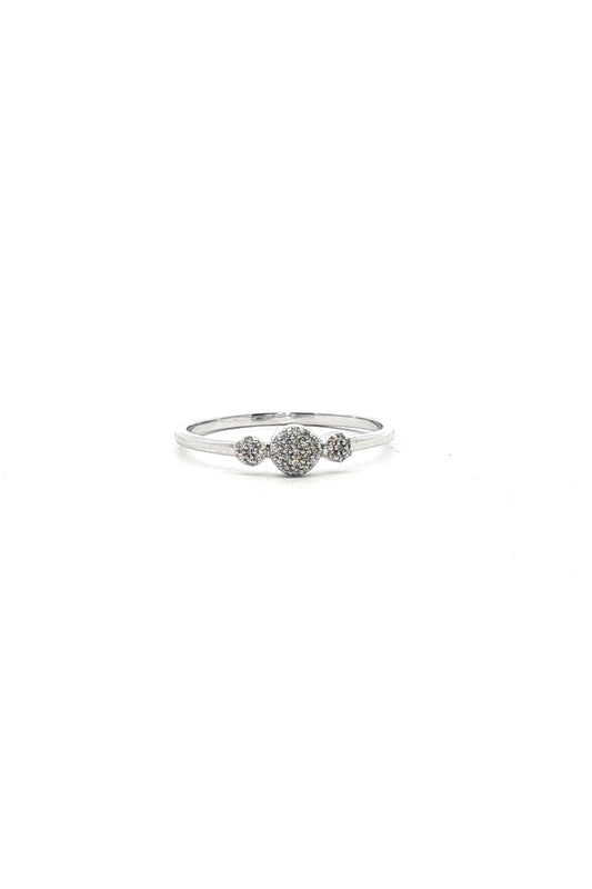 Anillo Tricillo Pavé Mini