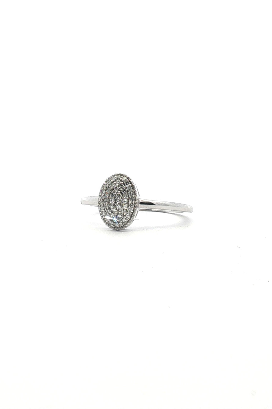 Anillo Oval Pavé Diamantes