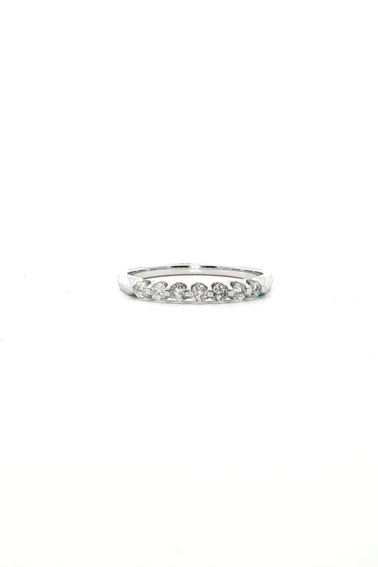 Anillo Cintillo Diamantes Grifa Compartida