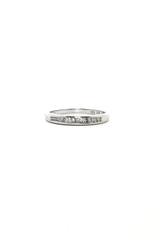 Anillo Cintillo Diamantes Riel