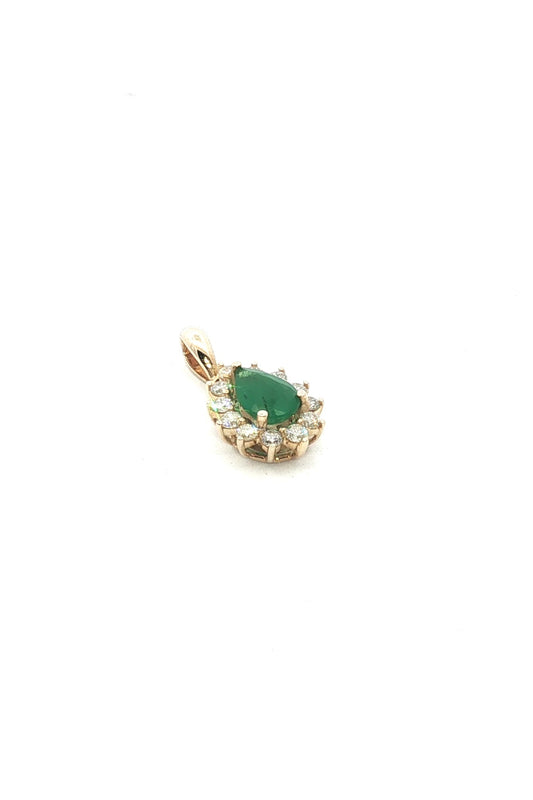 Collar Esmeralda y Diamantes