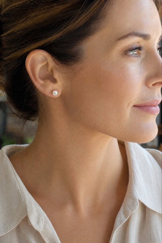 Aros Perla Natural 6mm
