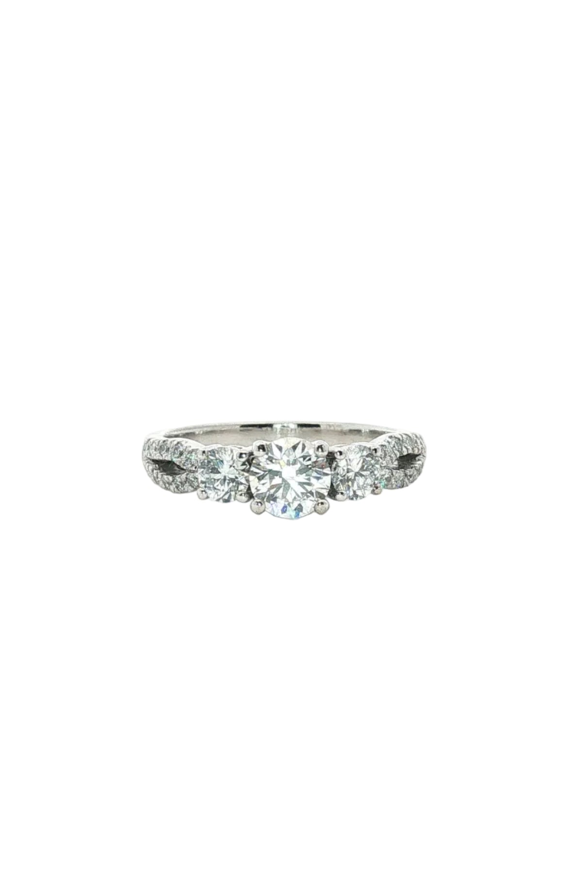 Anillo Tricillo Diamantes Lab