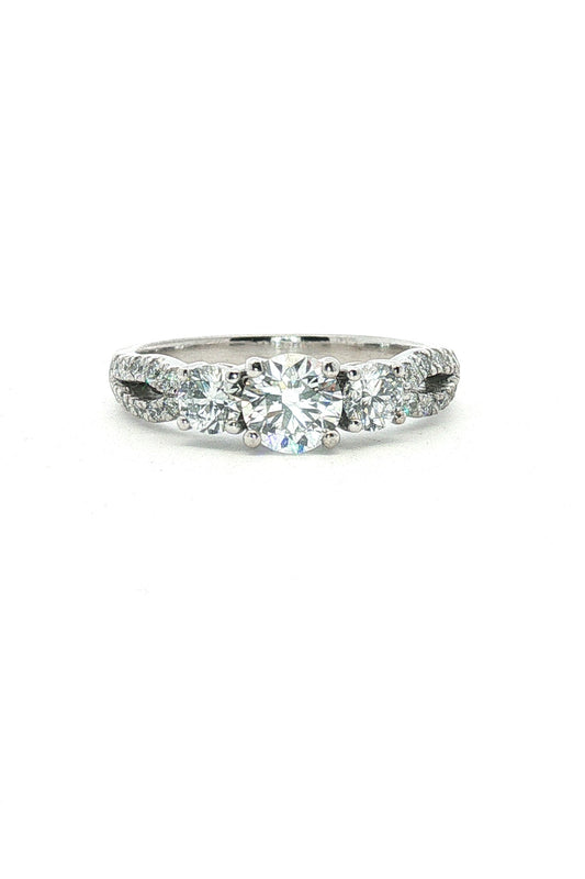 Anillo Tricillo Diamantes Lab
