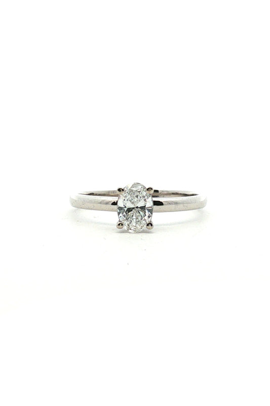Anillo Solitario Oval 0.56ct