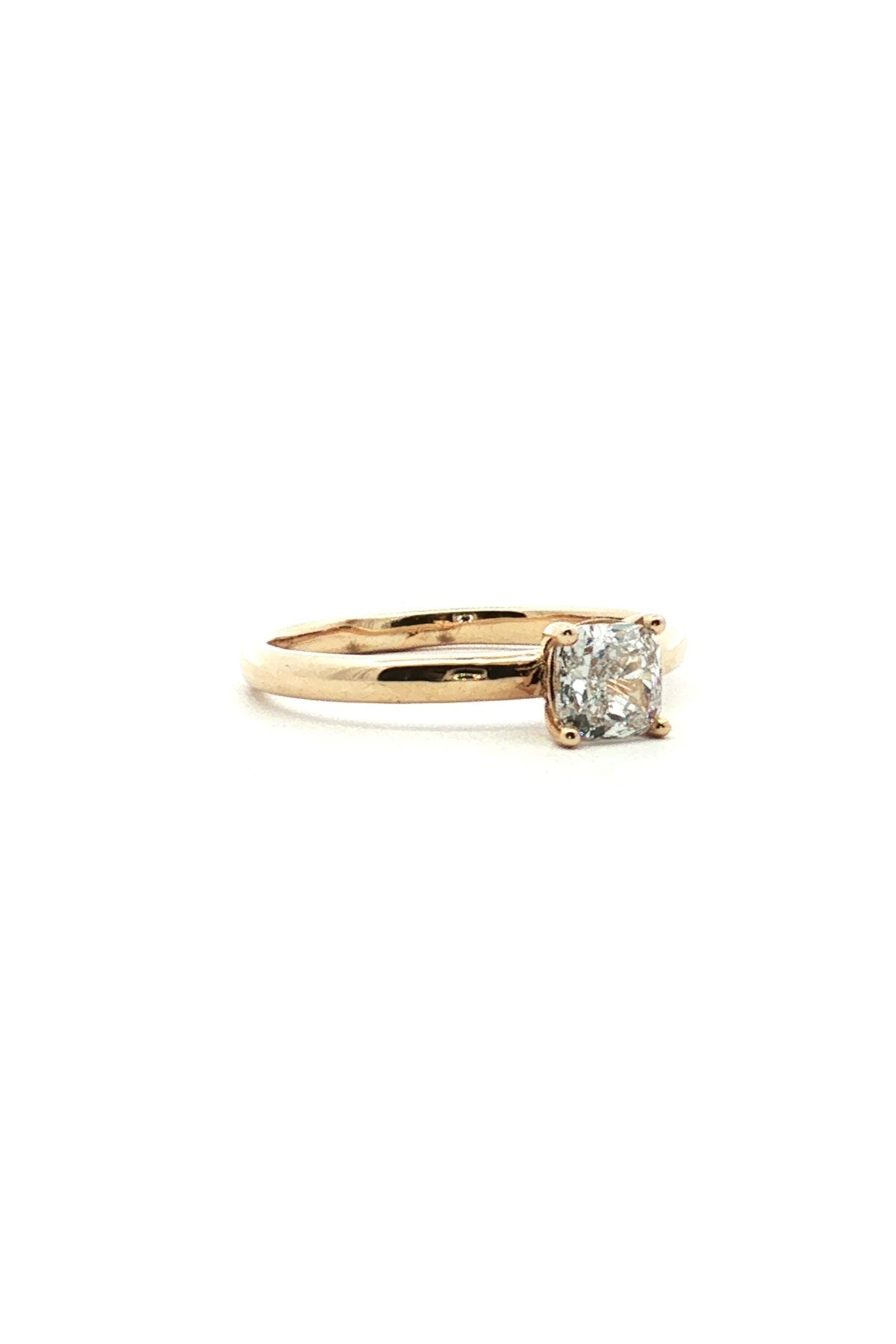 Anillo Solitario Oro Amarillo 14K