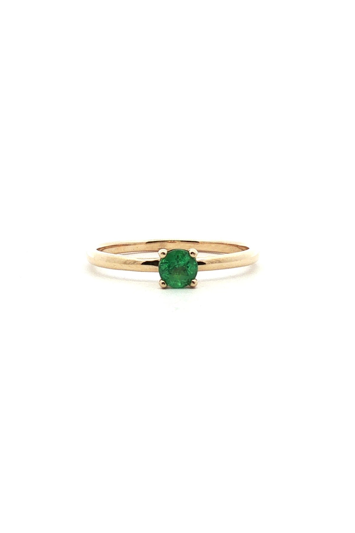 Anillo Solitario Esmeralda