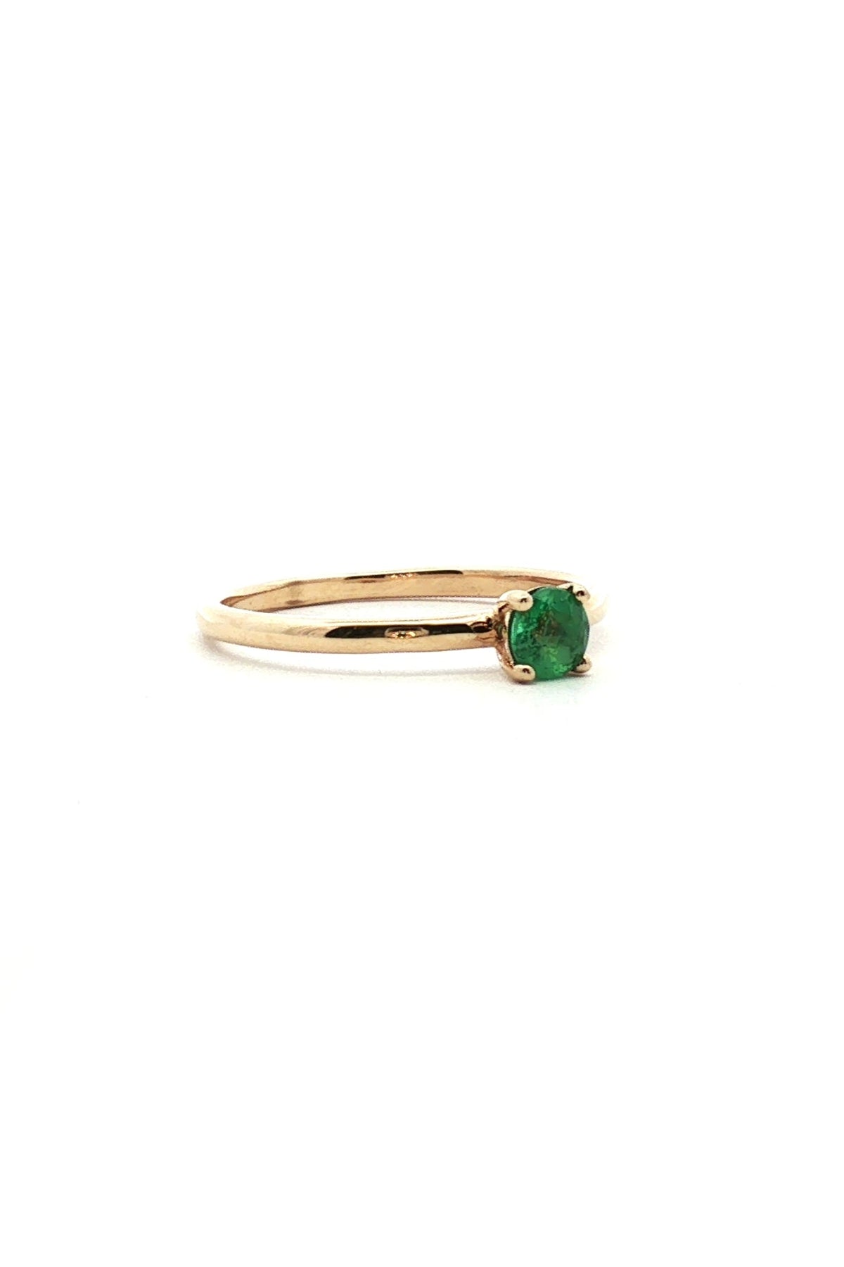 Anillo Solitario Esmeralda