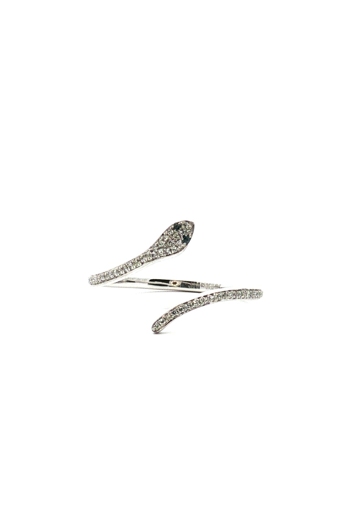 Anillo Snake Diamantes y Zafiro Azul