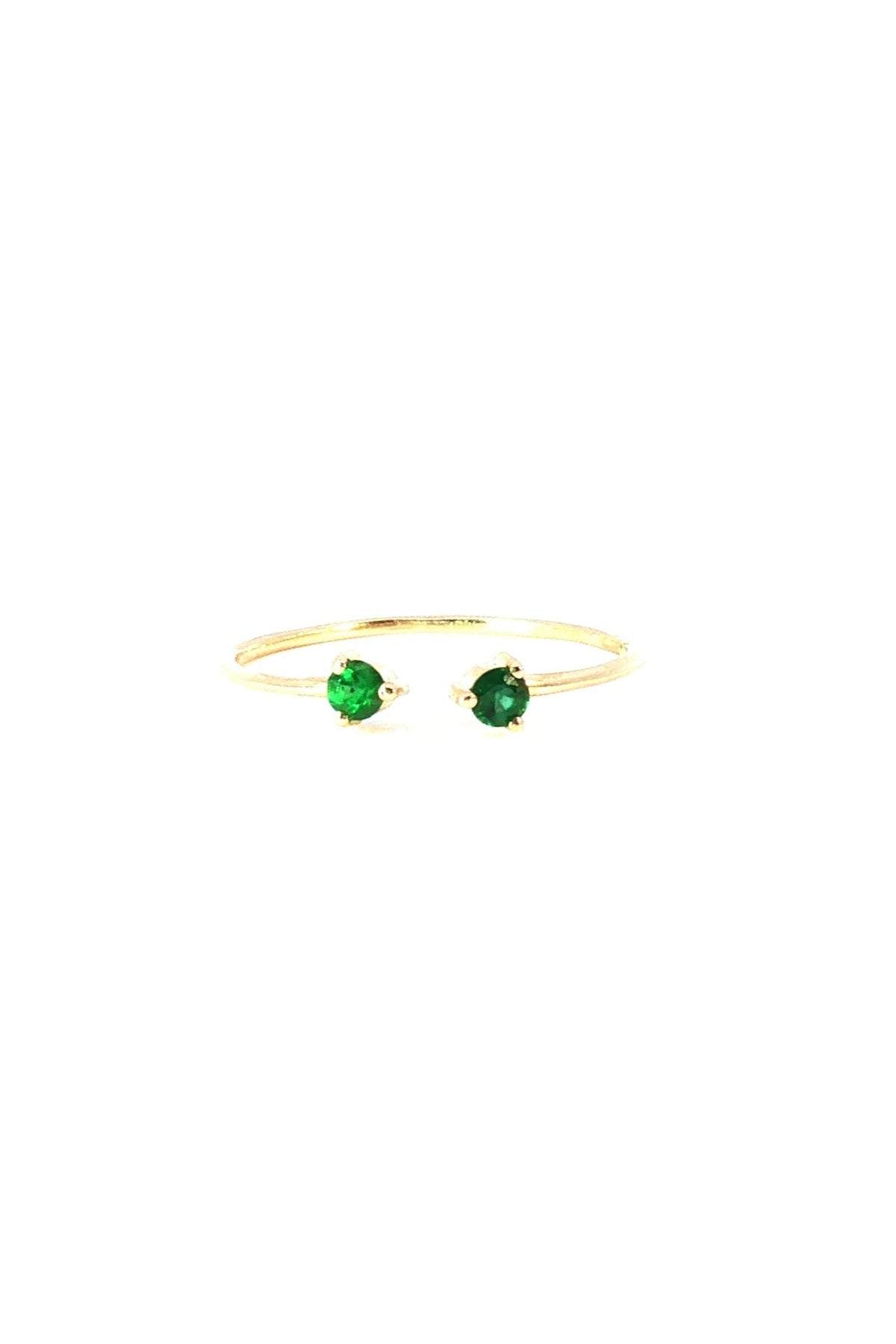 Anillo Abierto Esmeralda