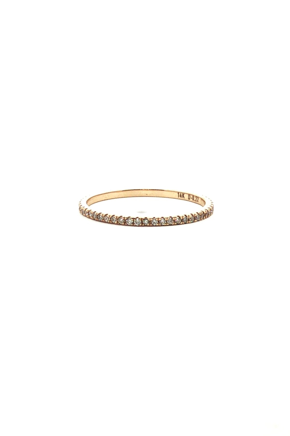 Anillo Sin fin Diamantes 14k