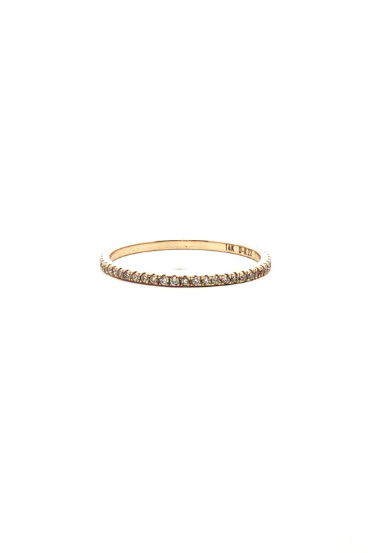 Anillo Sin fin Diamantes 14k