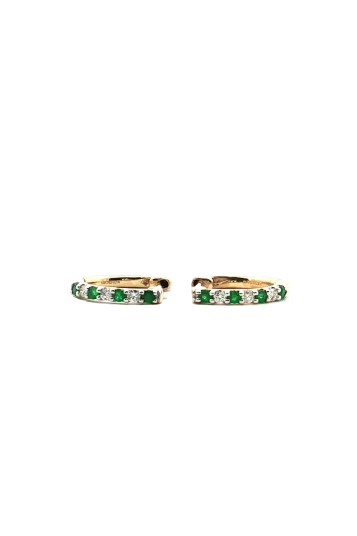 Aros Argolla Esmeraldas y Diamantes
