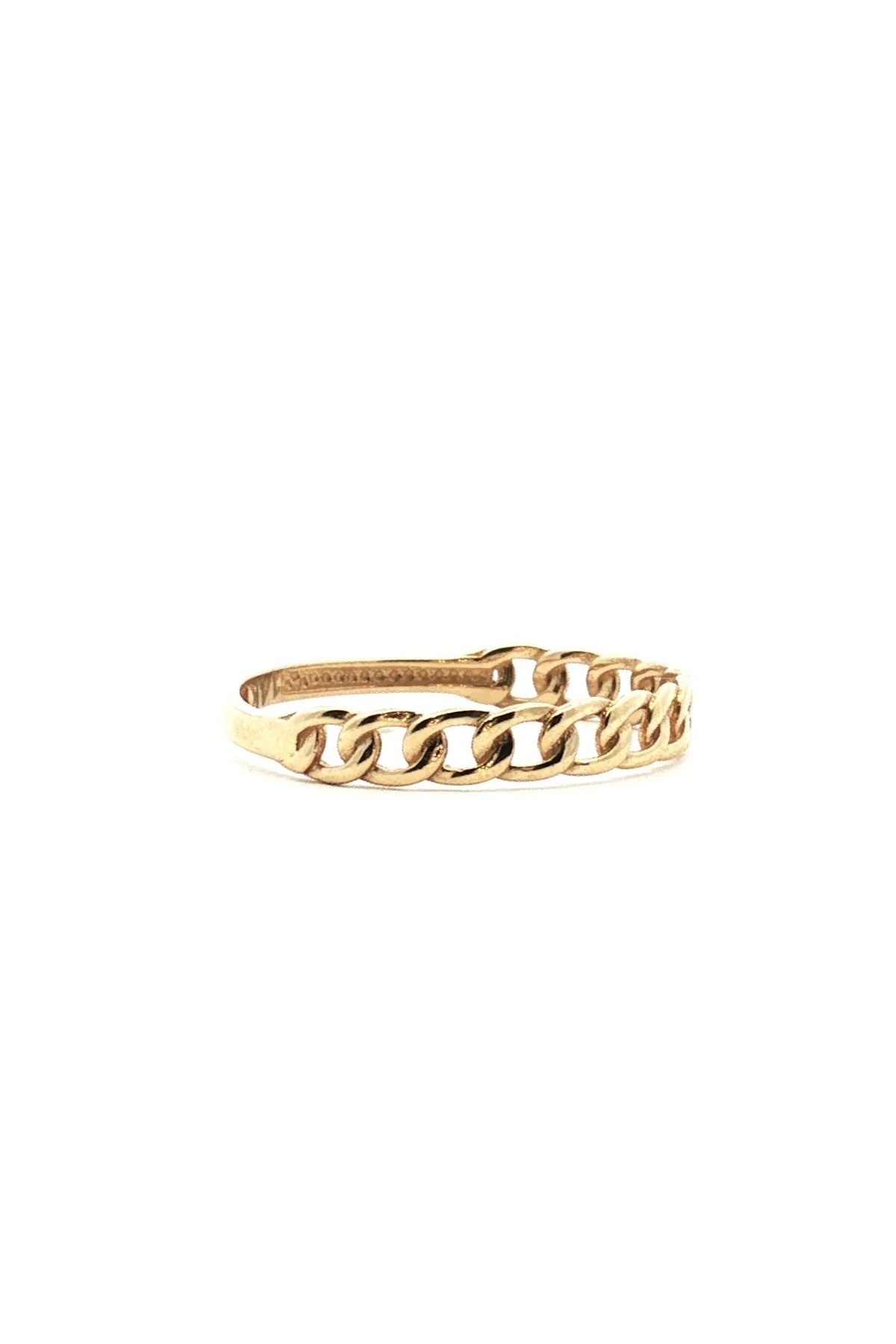 Anillo Eslabón Oro Amarillo 14k