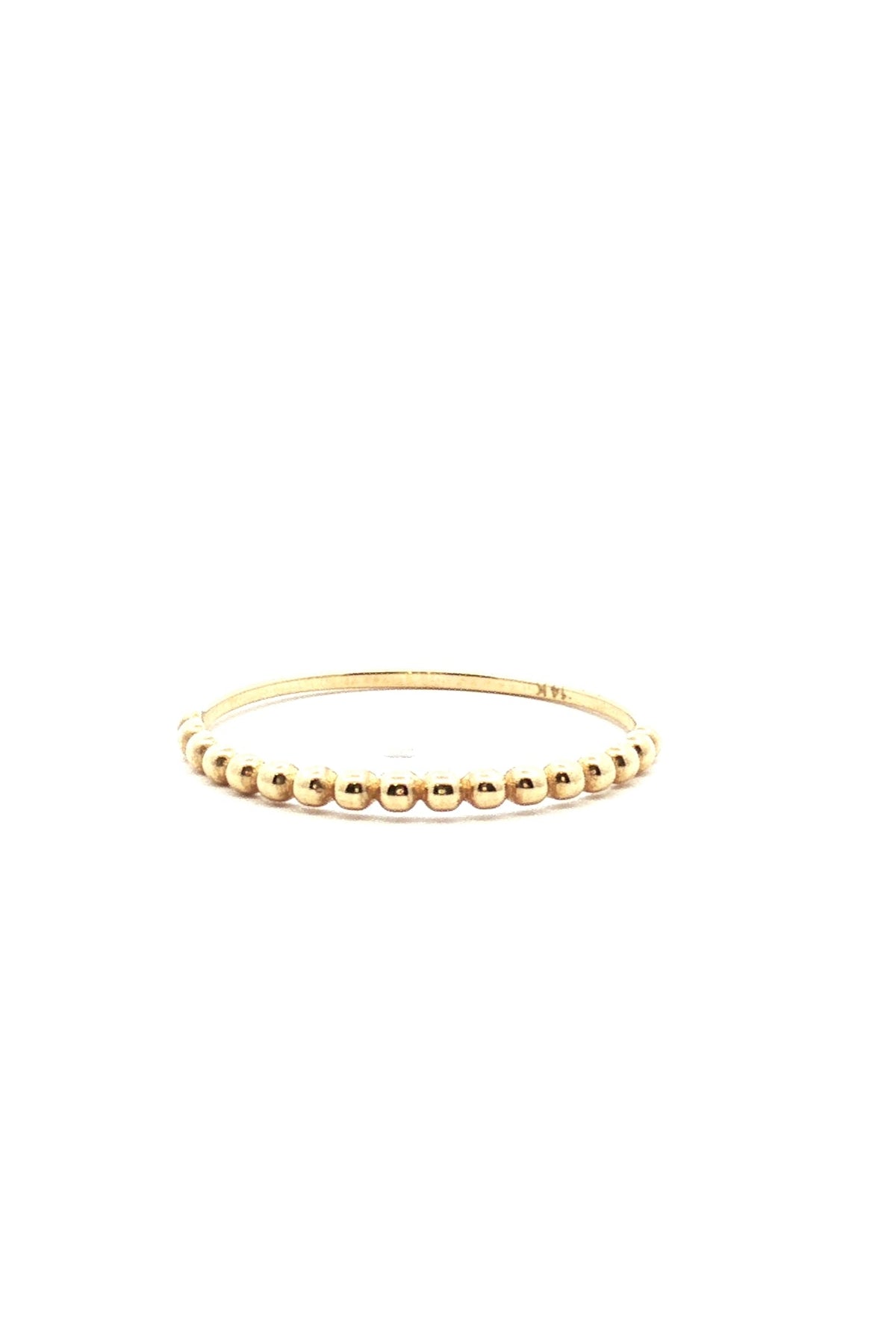 Anillo Bolitas Oro Amarillo 14k