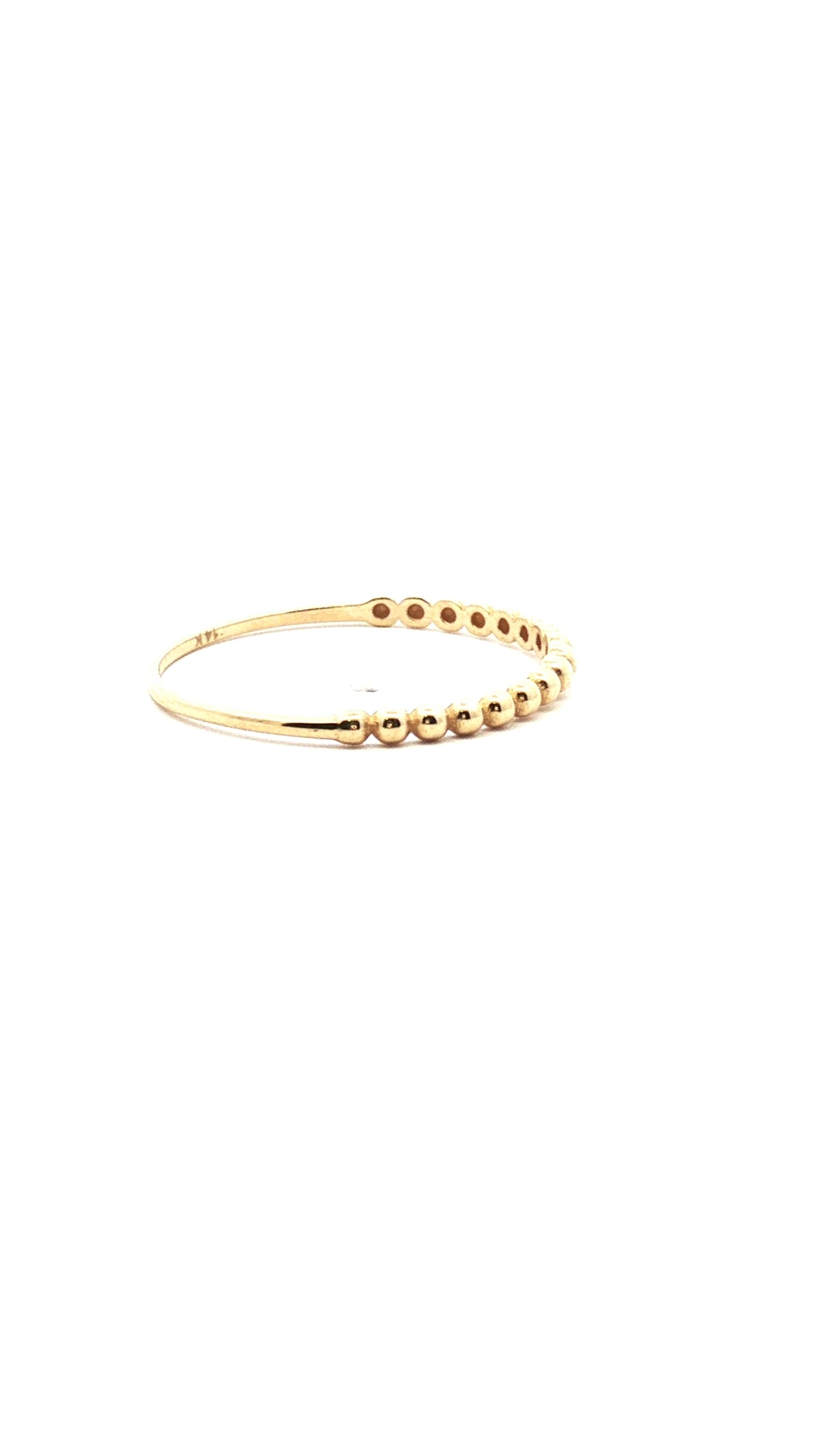 Anillo Bolitas Oro Amarillo 14k