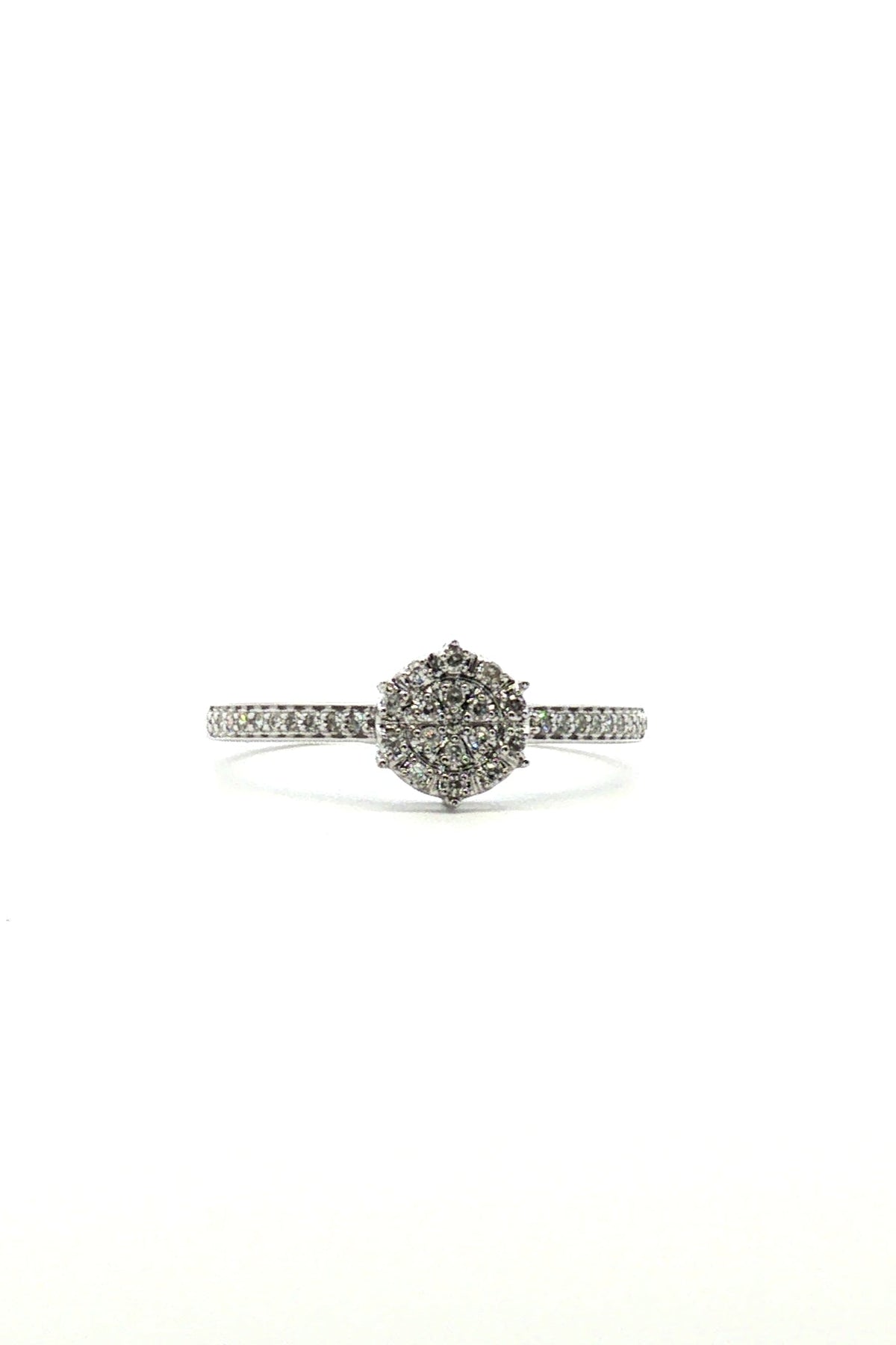 Anillo Solitario Pave L