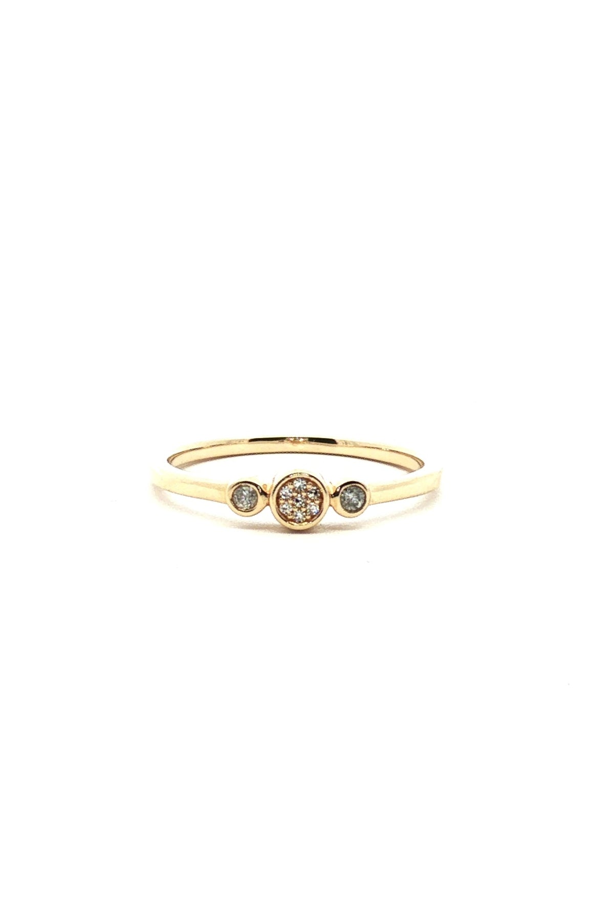Anillo Tricillo Mini Bisel