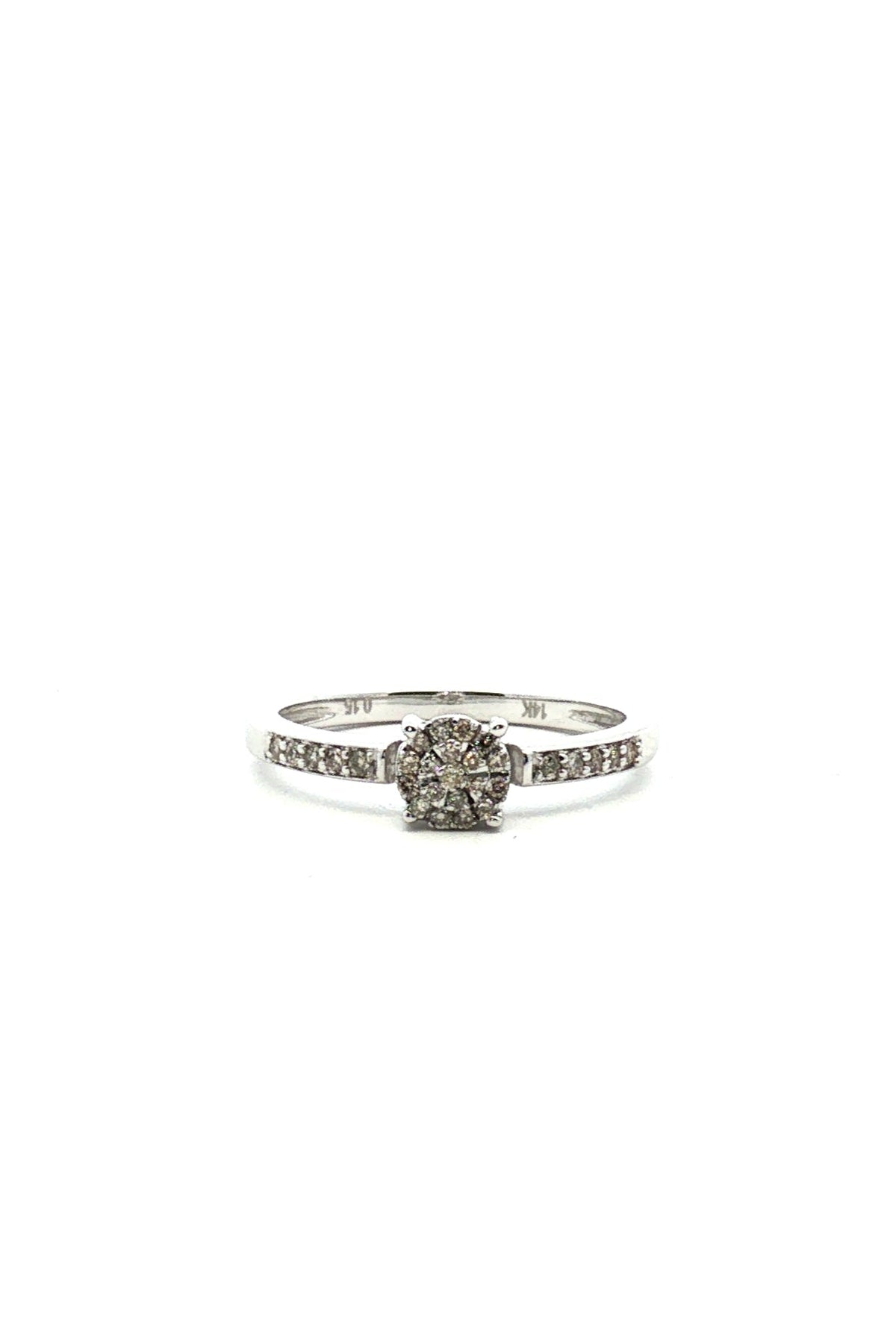 Anillo Tipo Solitario Halo&nbsp;