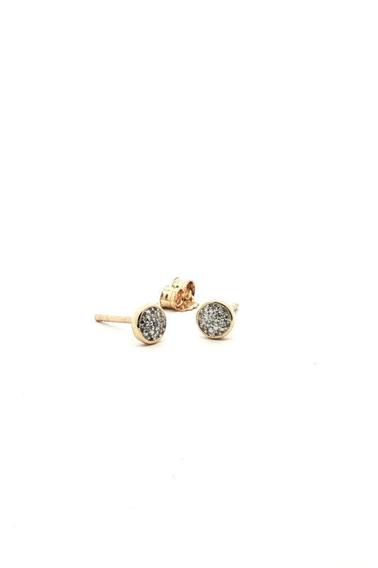 Aros Circulo Diamantes Pave Mini