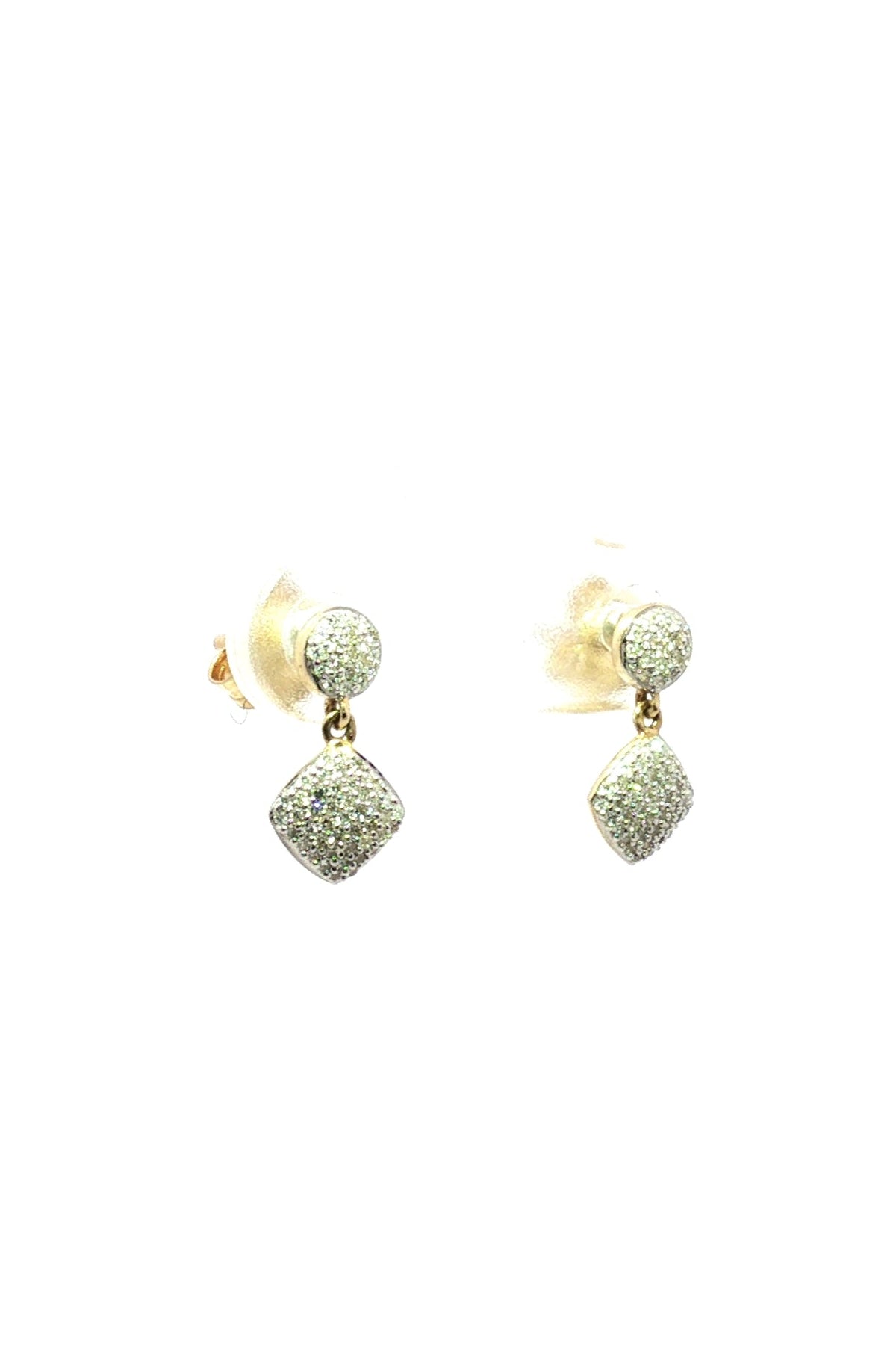 Aros Largos Cojín Pave