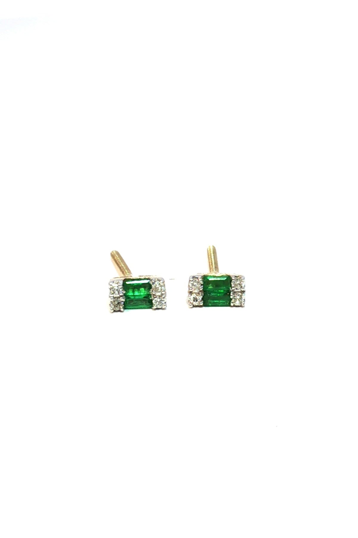 Aros Esmeralda y Diamantes