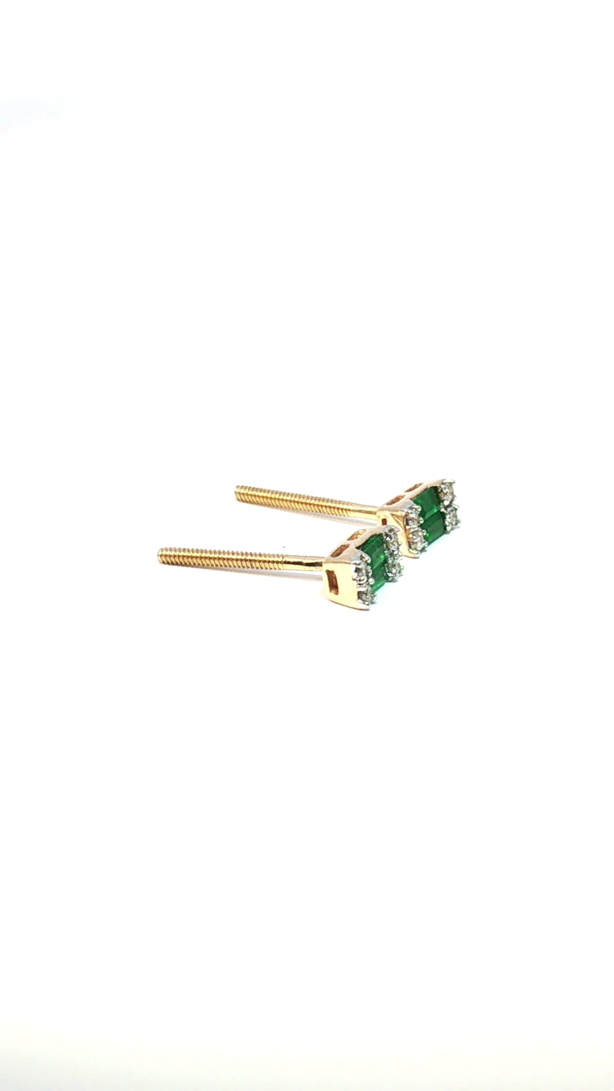Aros Esmeralda y Diamantes