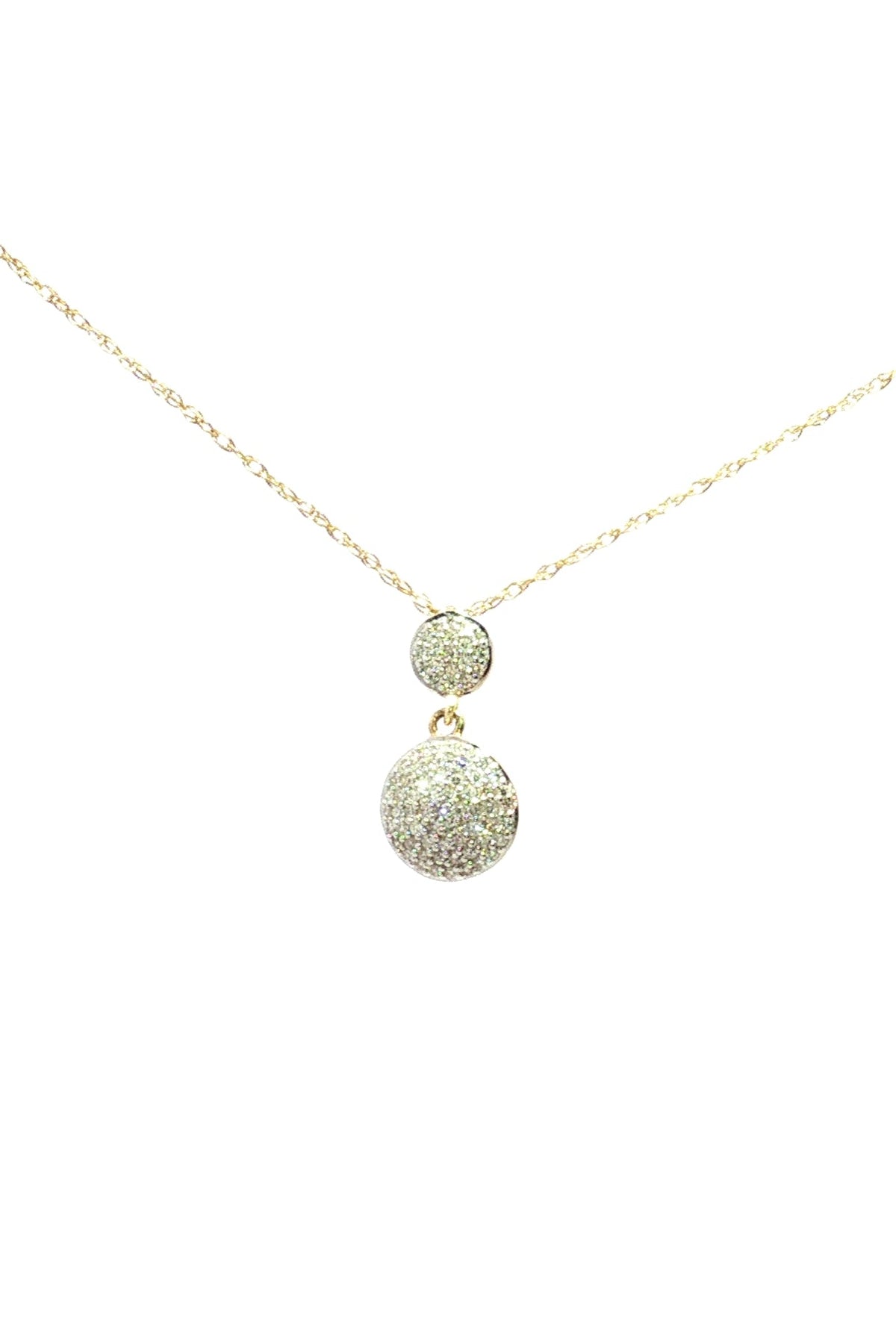 Collar Doble Circulo Diamantes