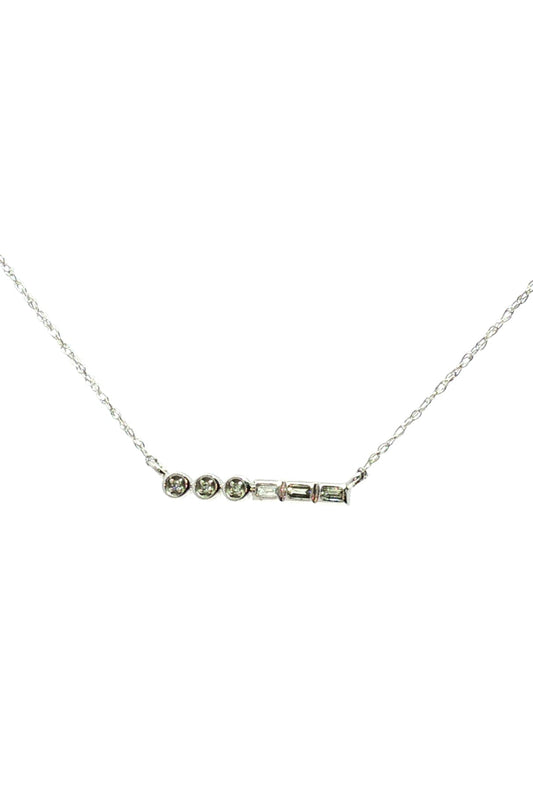 Collar Linea Diamantes Baguette y Redondo