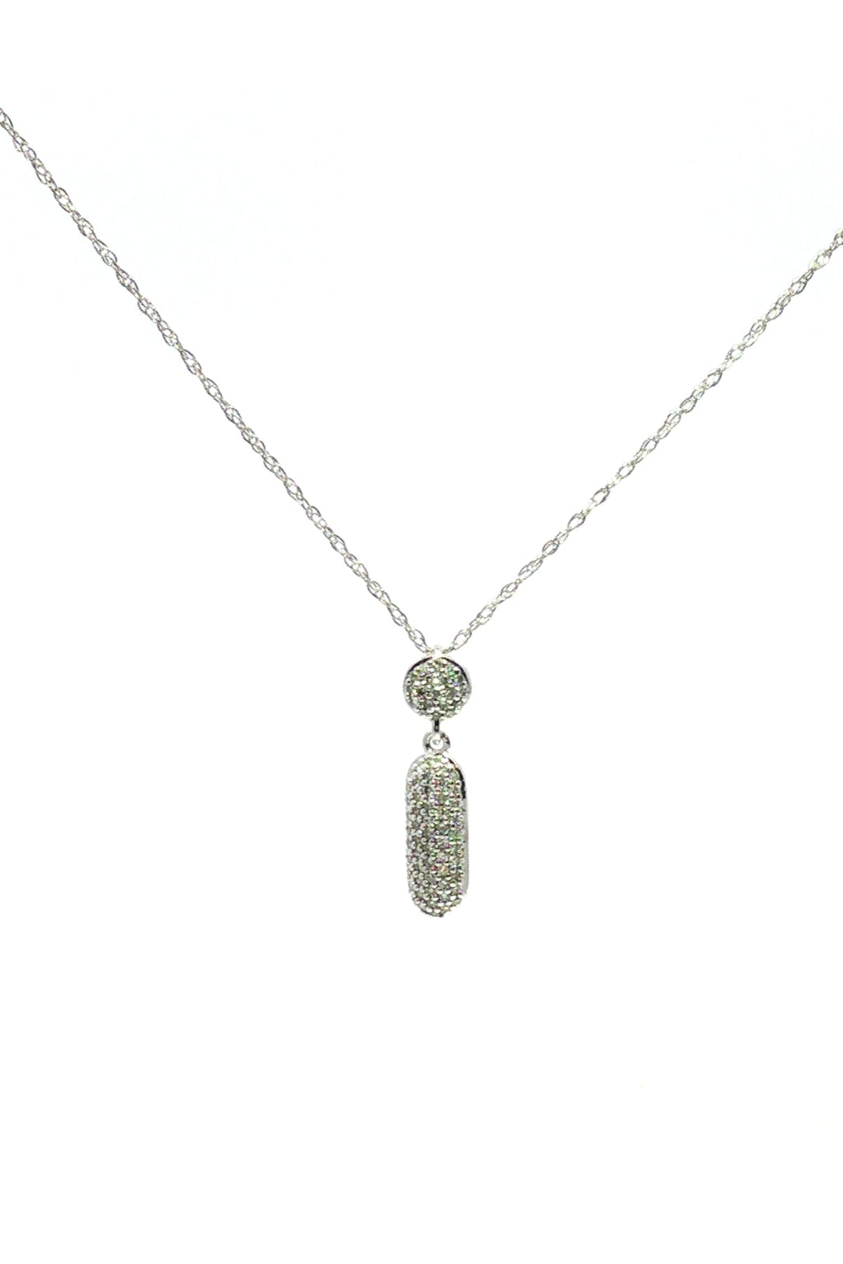 Collar Palito Diamantes Pave