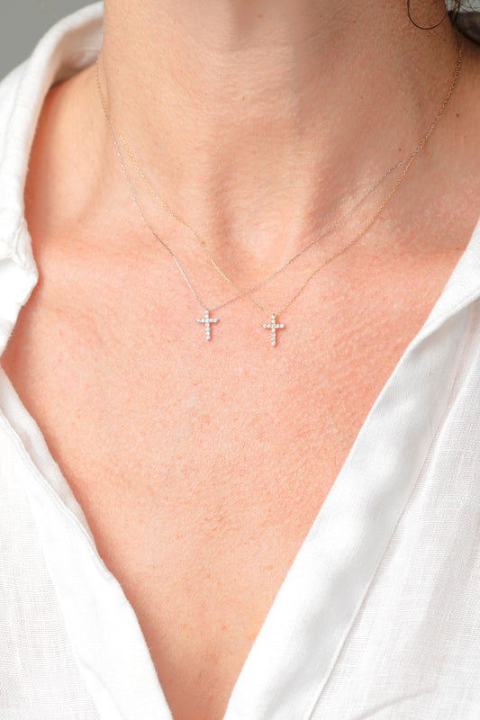 Collar Cruz Diamantes