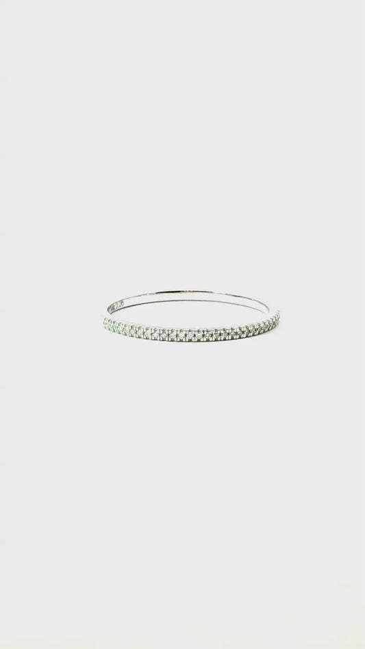 Anillo Cintillo Diamantes 14k