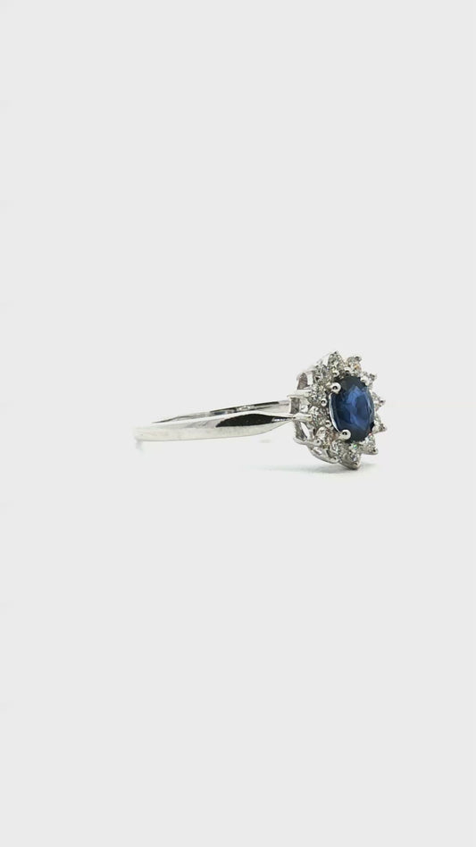 Anillo Zafiro Lady-Di 0.51ct