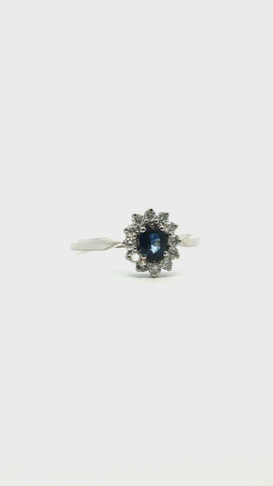 Anillo Zafiro Lady-Di 0.38ct