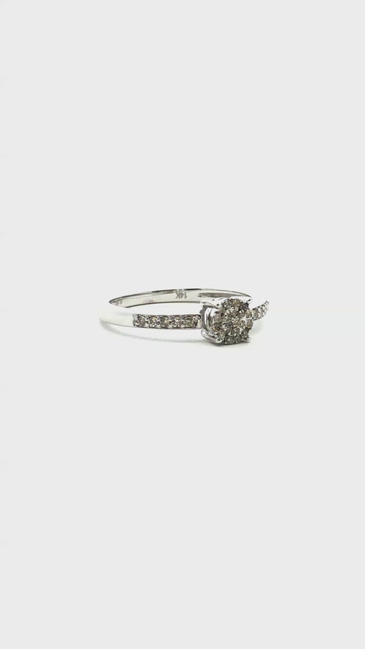 Anillo Tipo Solitario Halo&nbsp;