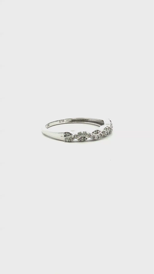 Anillo Wave Diamantes