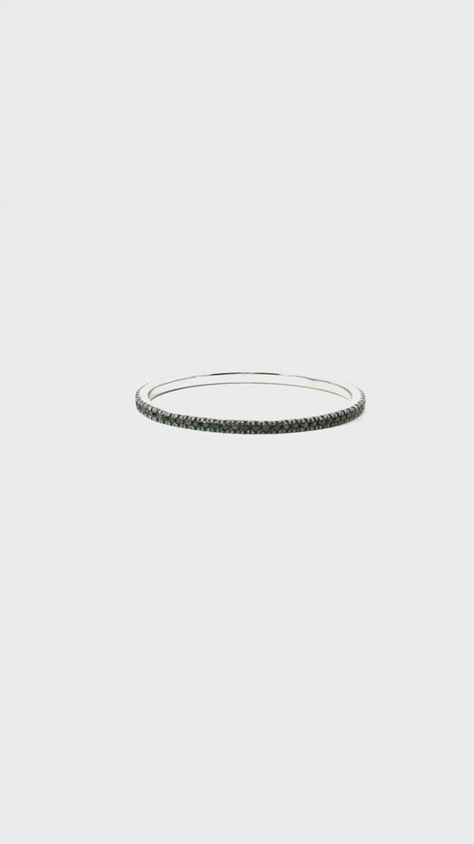 Anillo Sin fin Diamantes Negros